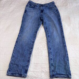 AG Adriano Goldschmied Women's 28 (30x29) Saige High Rise Straight Leg Jean Raw